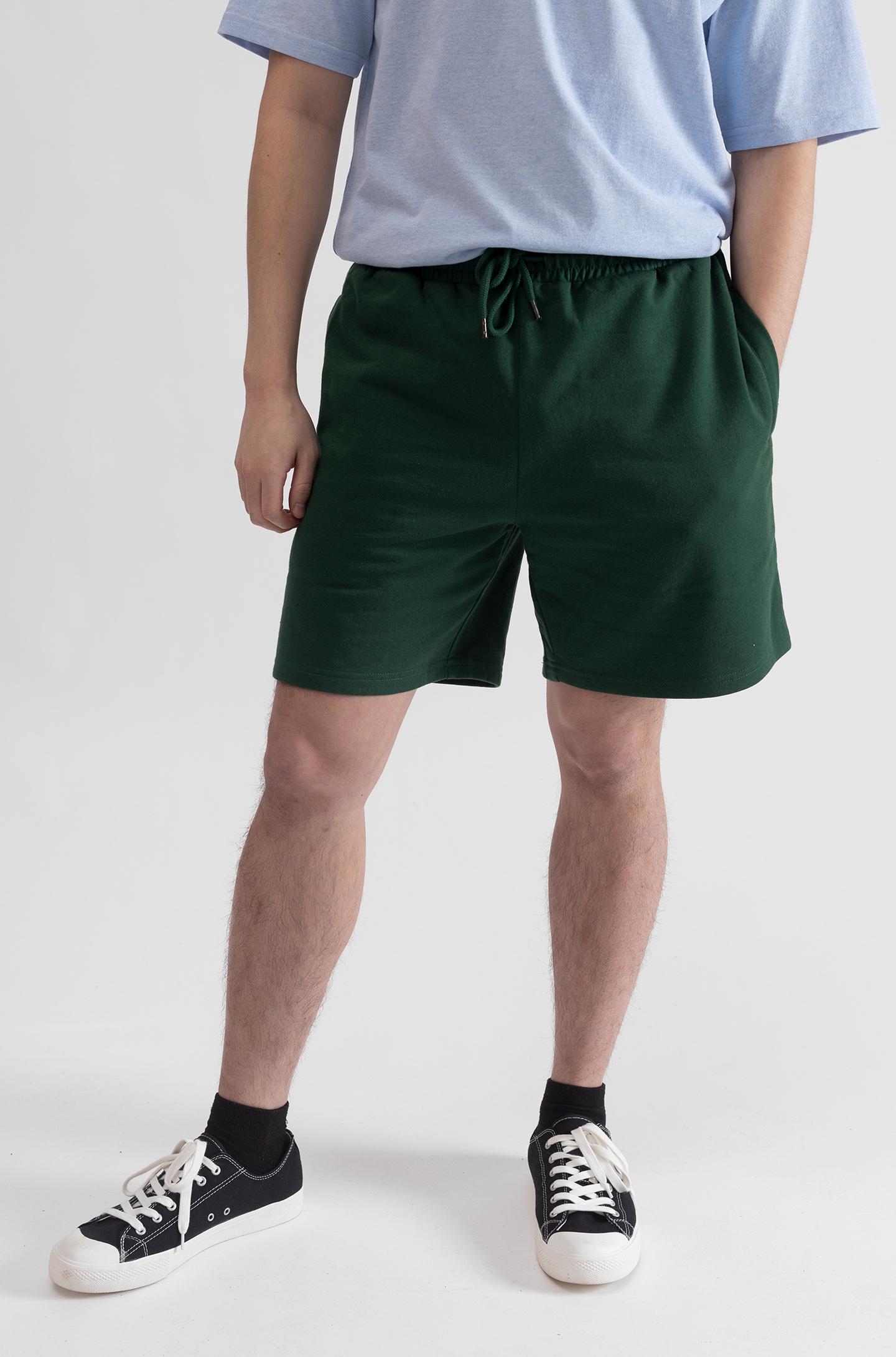 Pure Waste miesten shortsit vetoketjutaskuilla