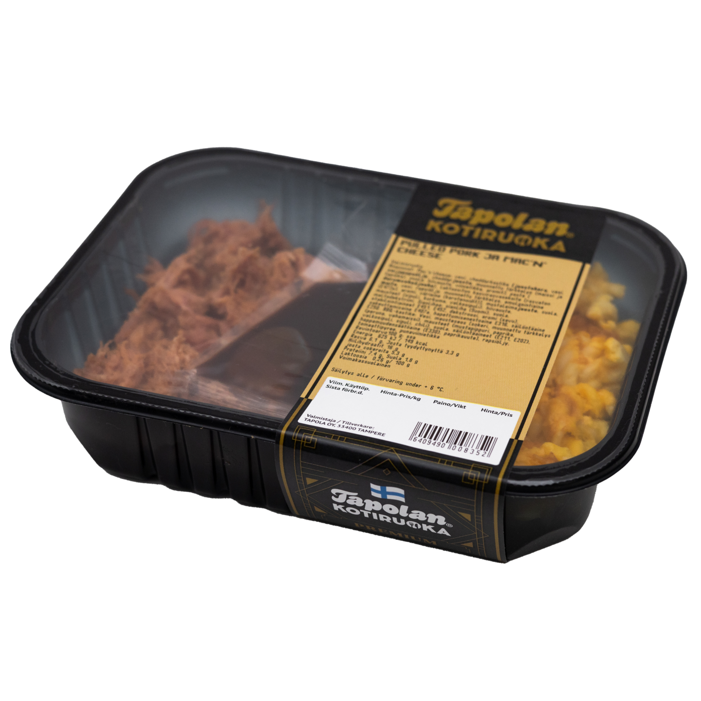 Tapola pulled pork ja mac’n’cheese 320g