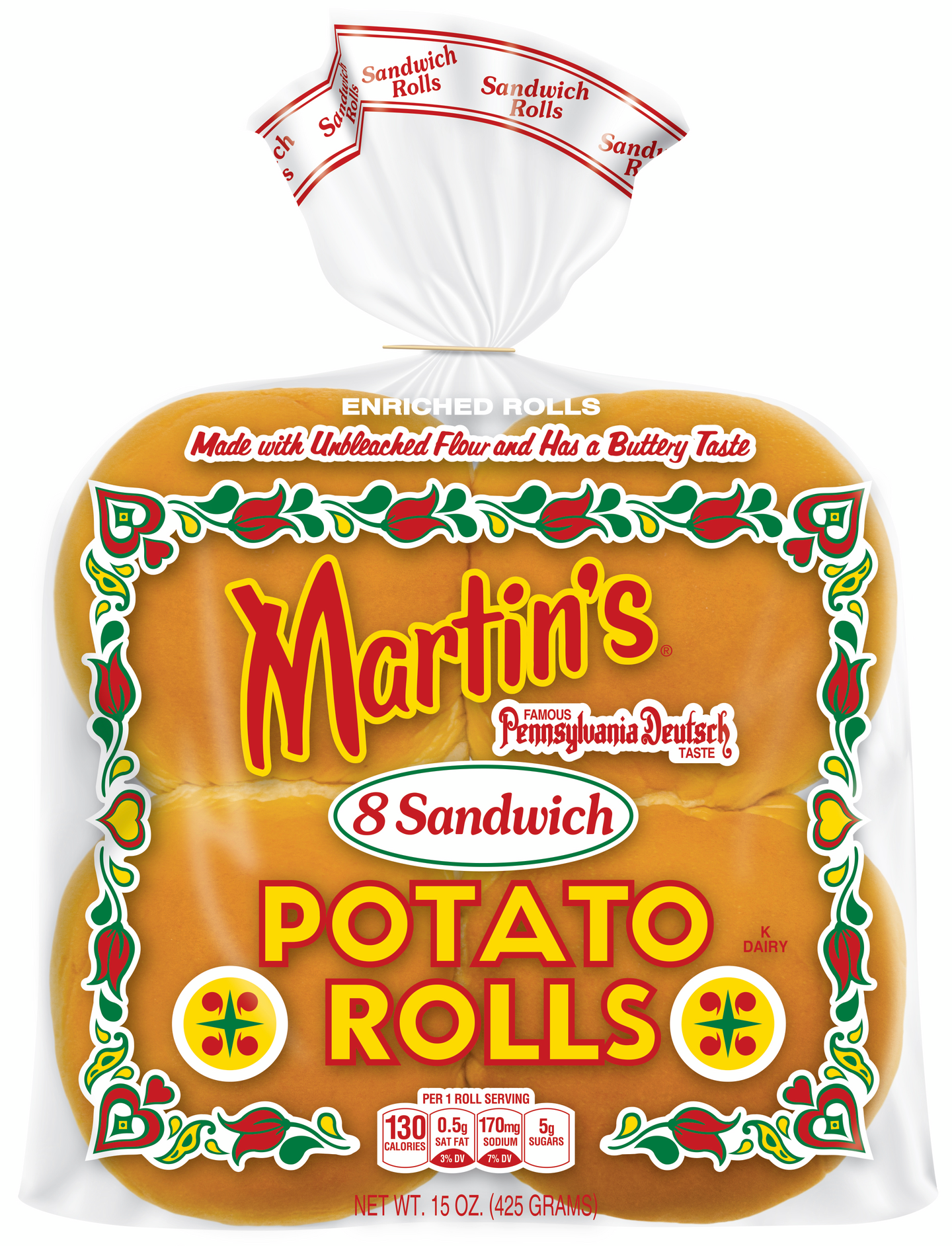 Martin's Potato rolls 3,5" perunasämpylä 9x 8kpl/425g pakaste