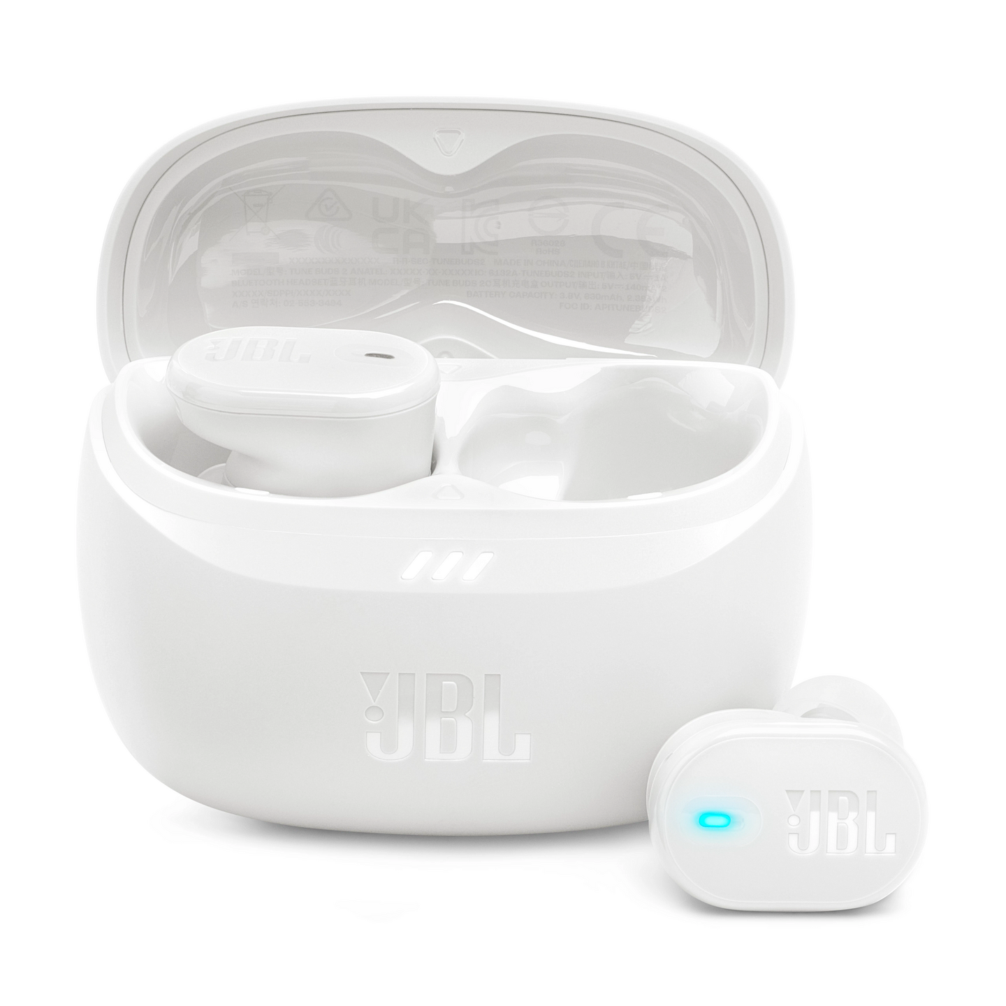 JBL Tune Buds 2 -langattomat vastamelunappikuulokkeet, valkoinen