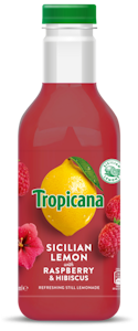 Tropicana sicilian lemonade vadelmatäysmehu-hibiskus 0,9l