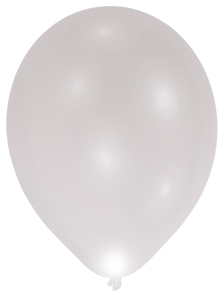 LED-ilmapallo 27 cm hopea 5 kpl