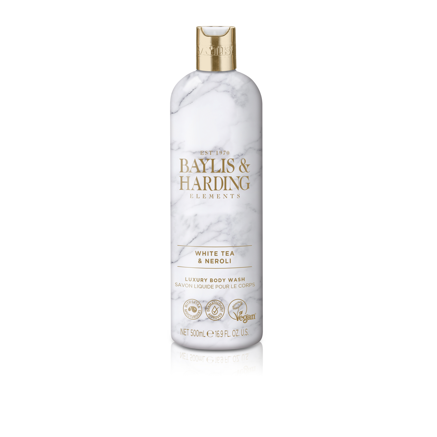 Baylis & Harding Elements suihkusaippua 500ml White Tea & Neroli