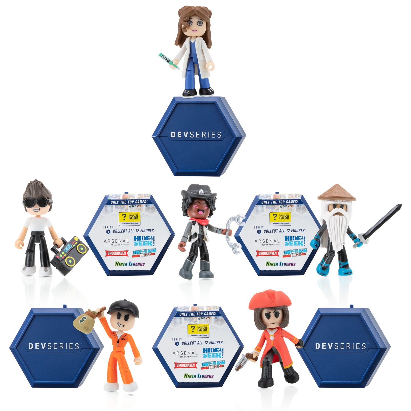 DEVSeries Mysteeri Figuurit, erilaisia