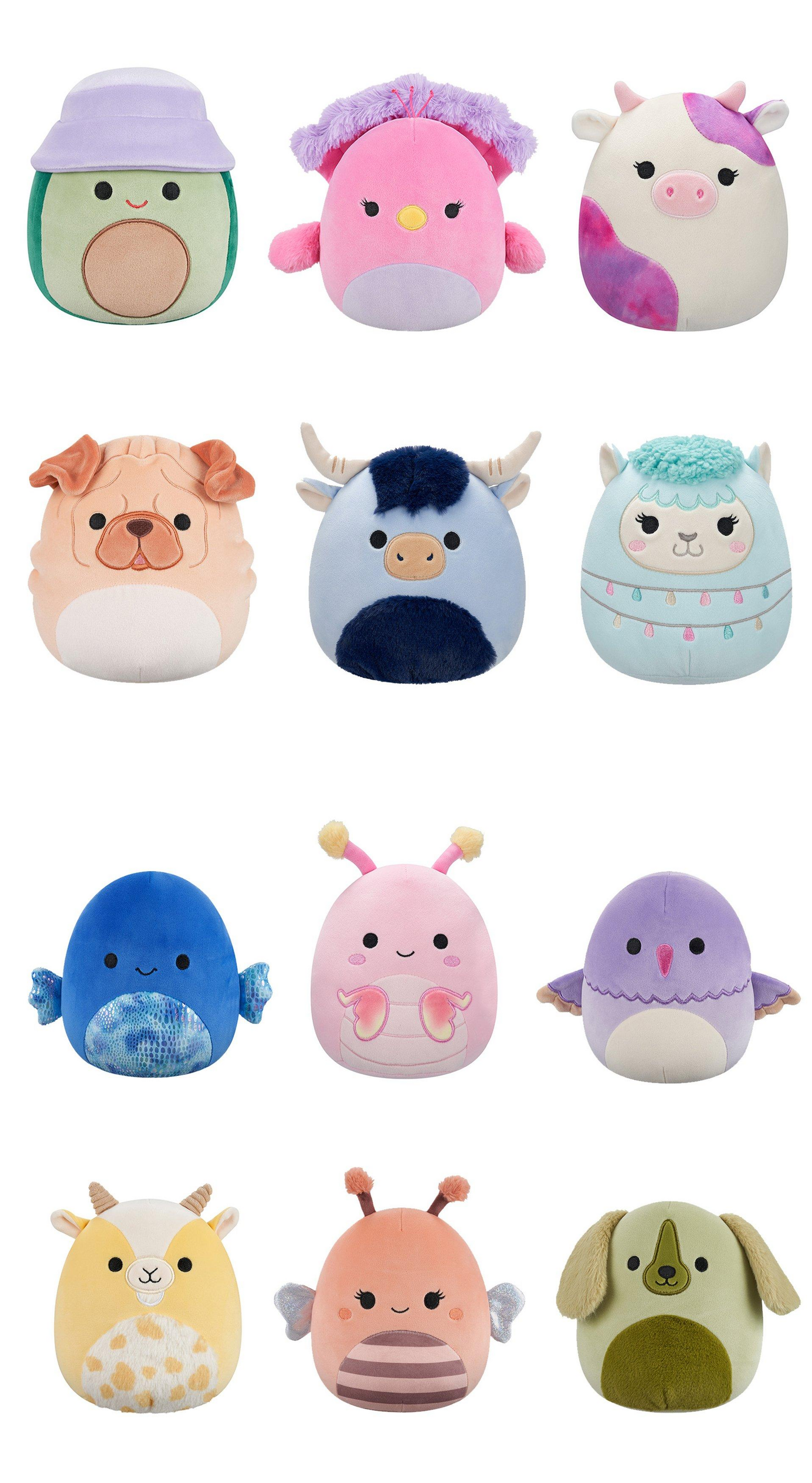Squishmallows 19 cm pehmo P22 A ja B
