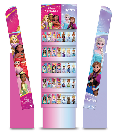 Disney Princess & Frozen mininukke displ