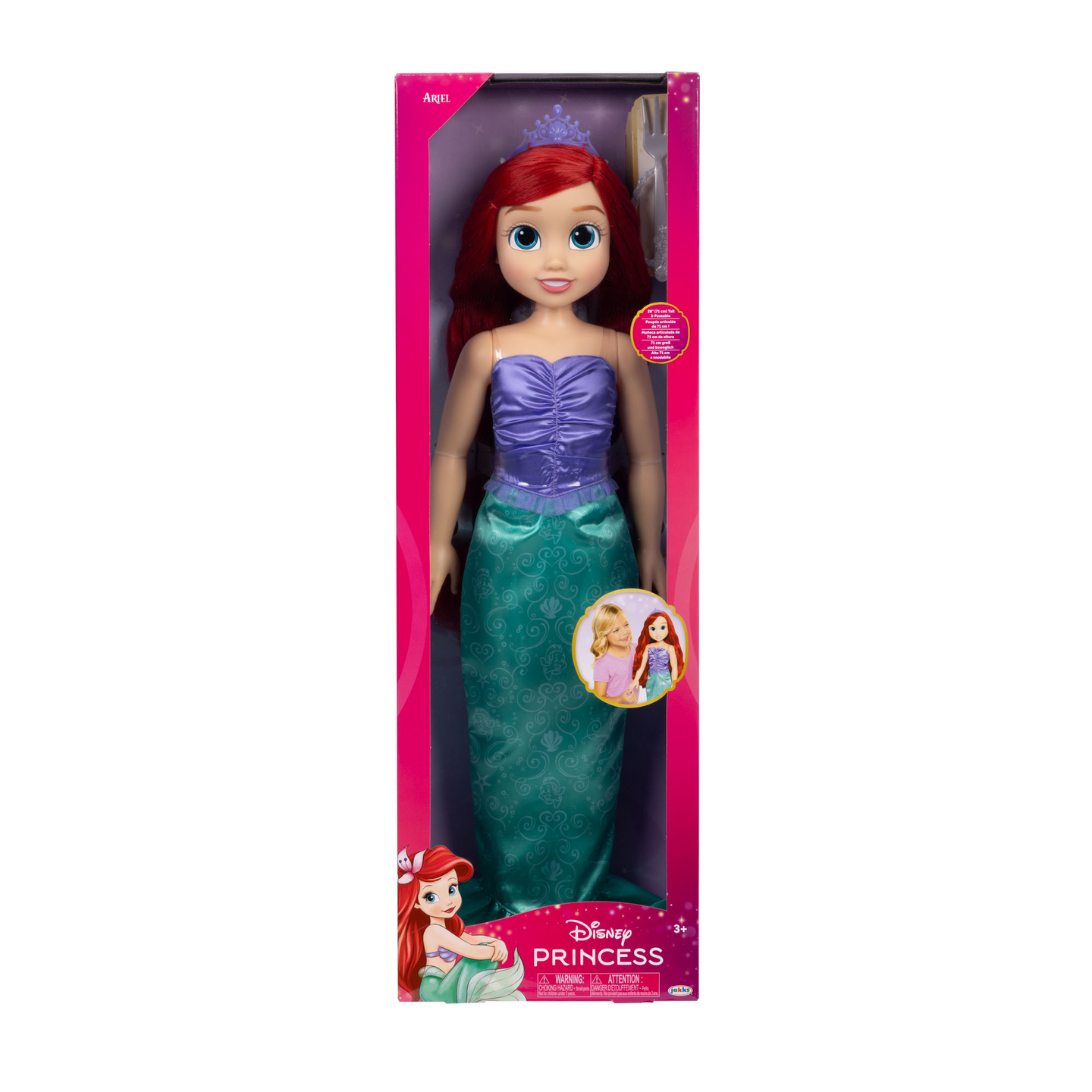 Disneys Princess Ariel nukke 71 cm