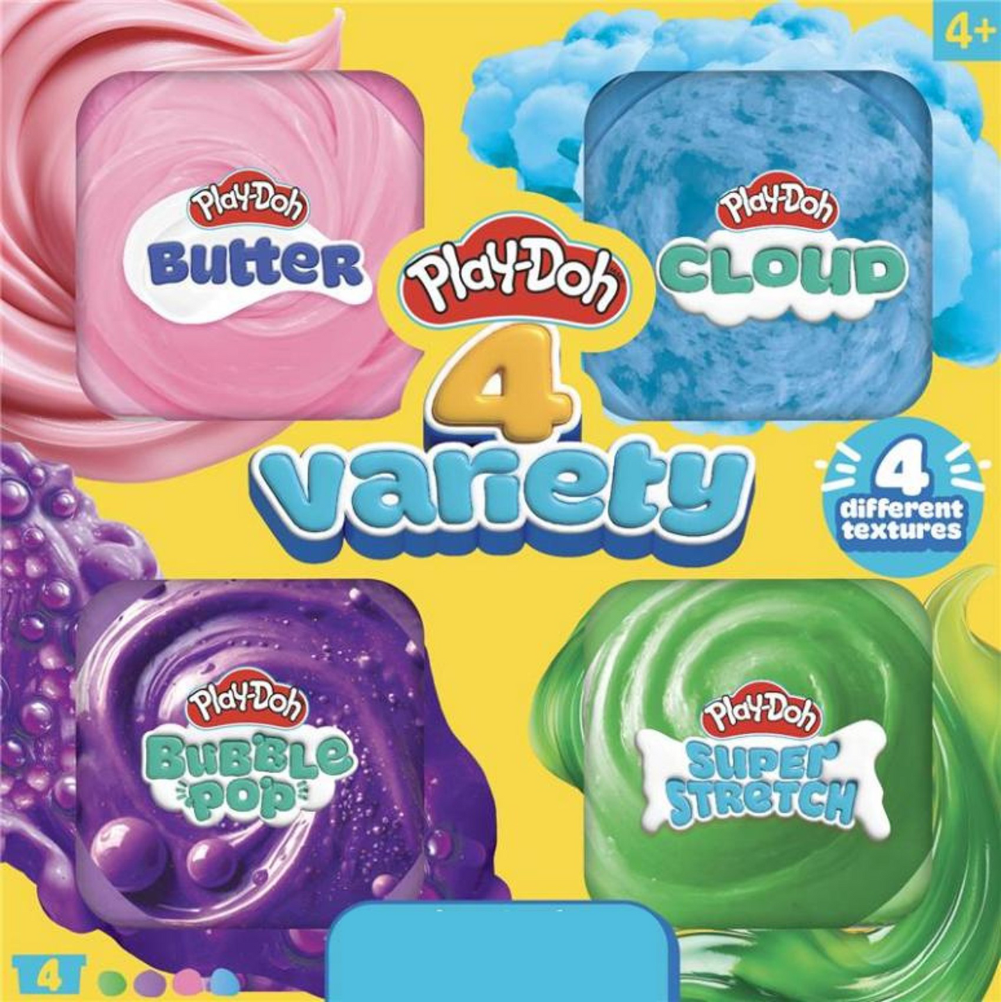 Play-Doh 4 Pkt. Valikoima