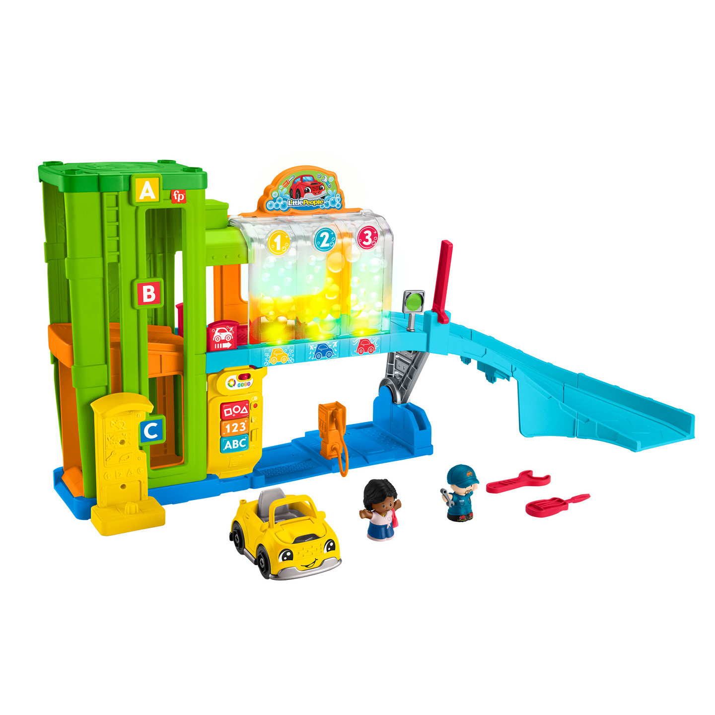Fisher-Price Little People Learning Garage  -huoltoasemaleikkisetti