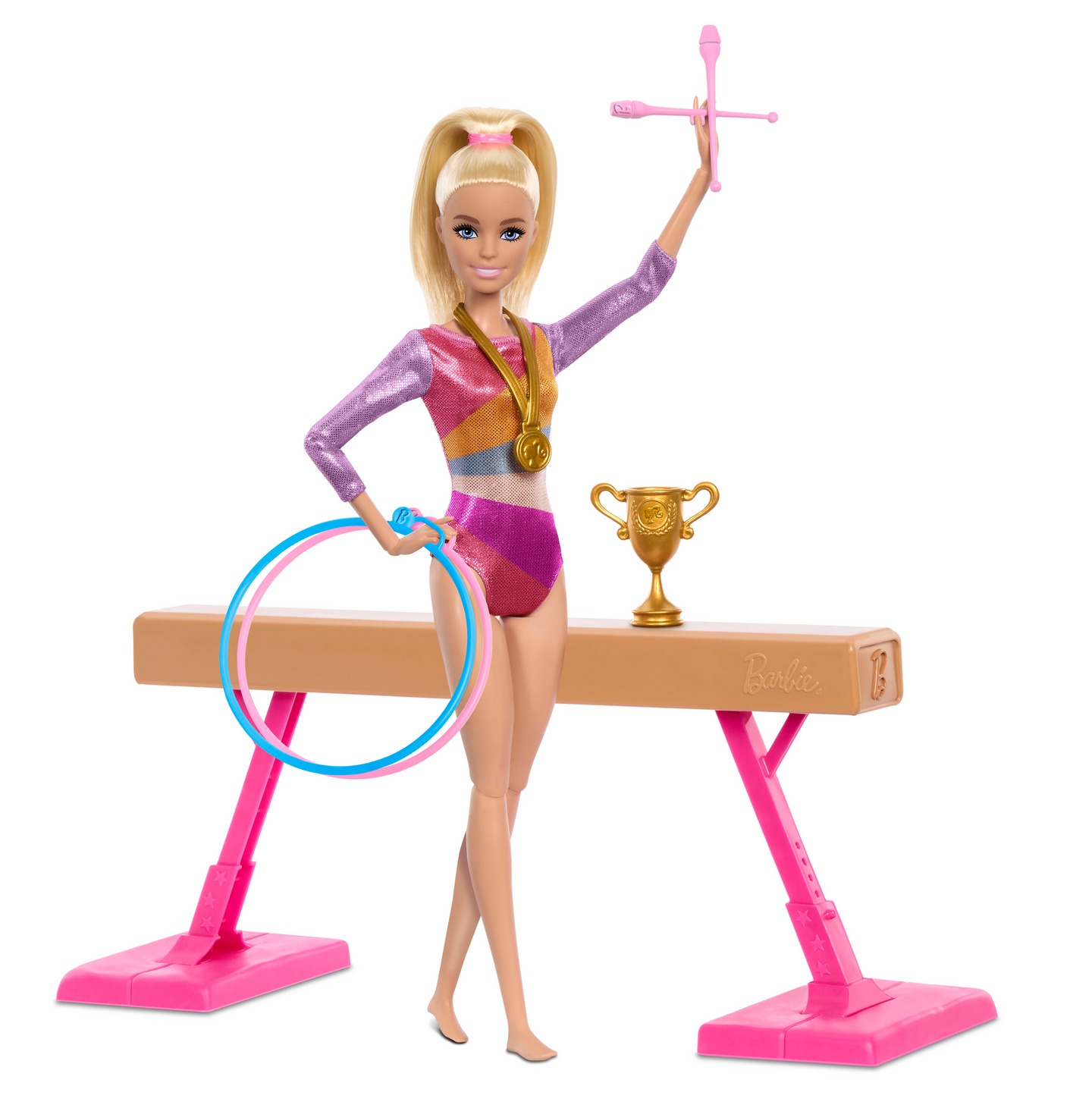 Voimistelija-Barbie leikkisetti