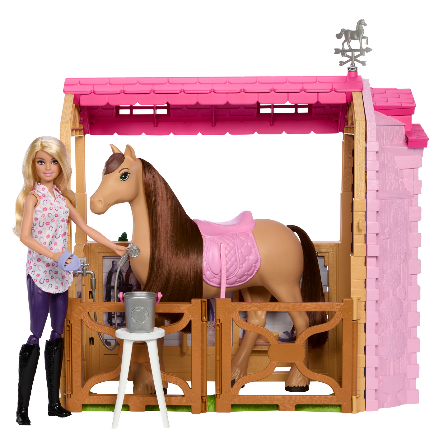 Barbie Ultimate Stable ratsutalli, nukke ja poni leikkisetti