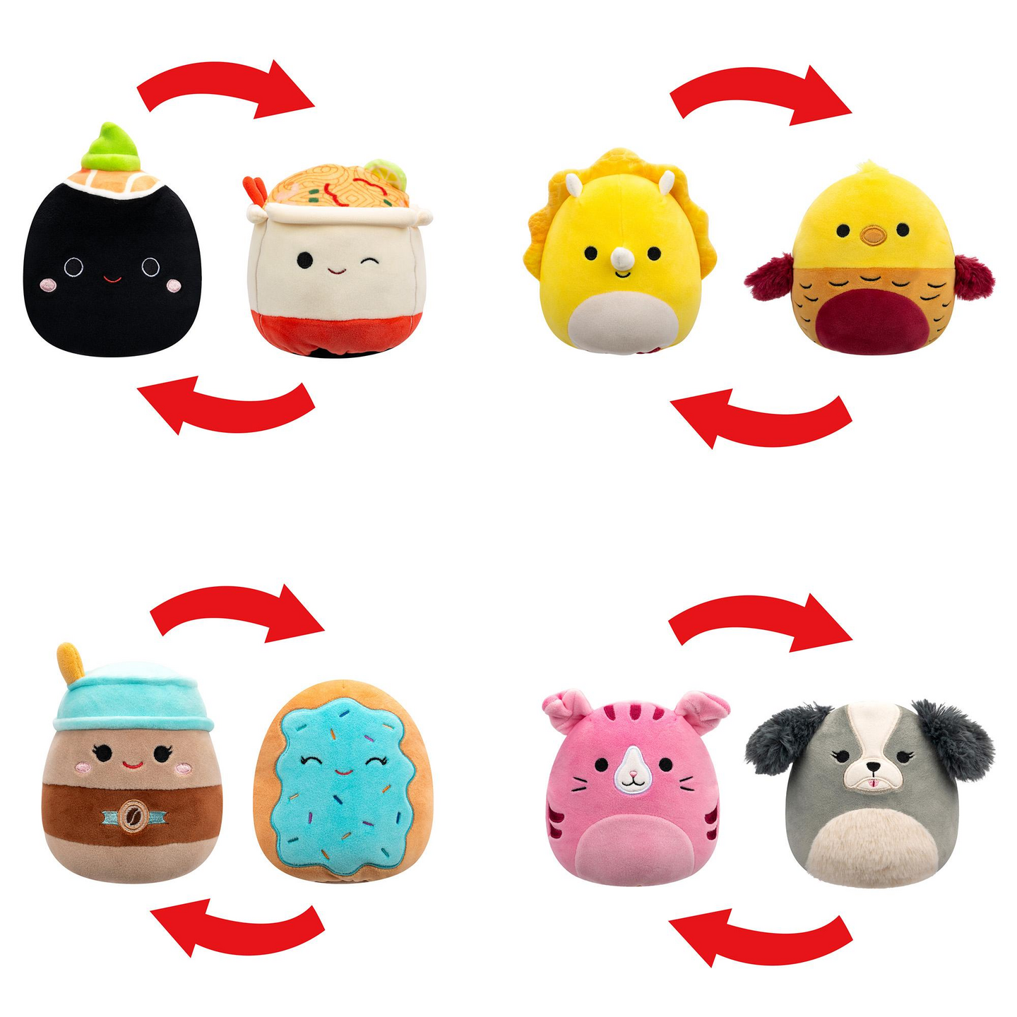 Squishmallows 13 cm P21 Flip A Mallows pehmo