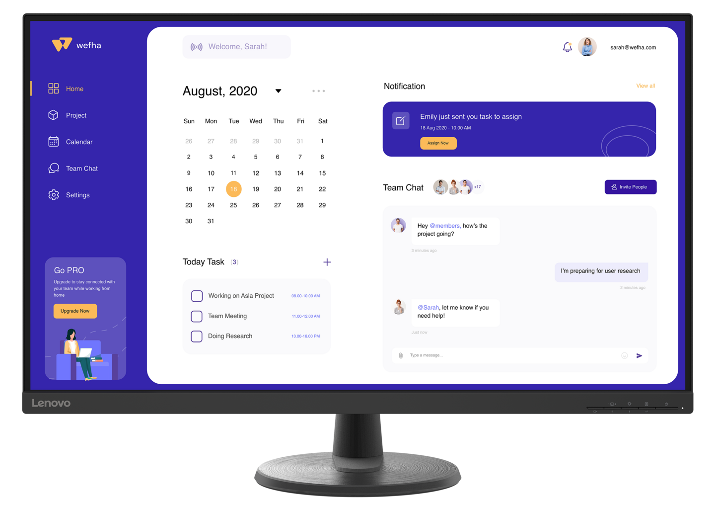 Lenovo D32u-40 31,5" -näyttö
