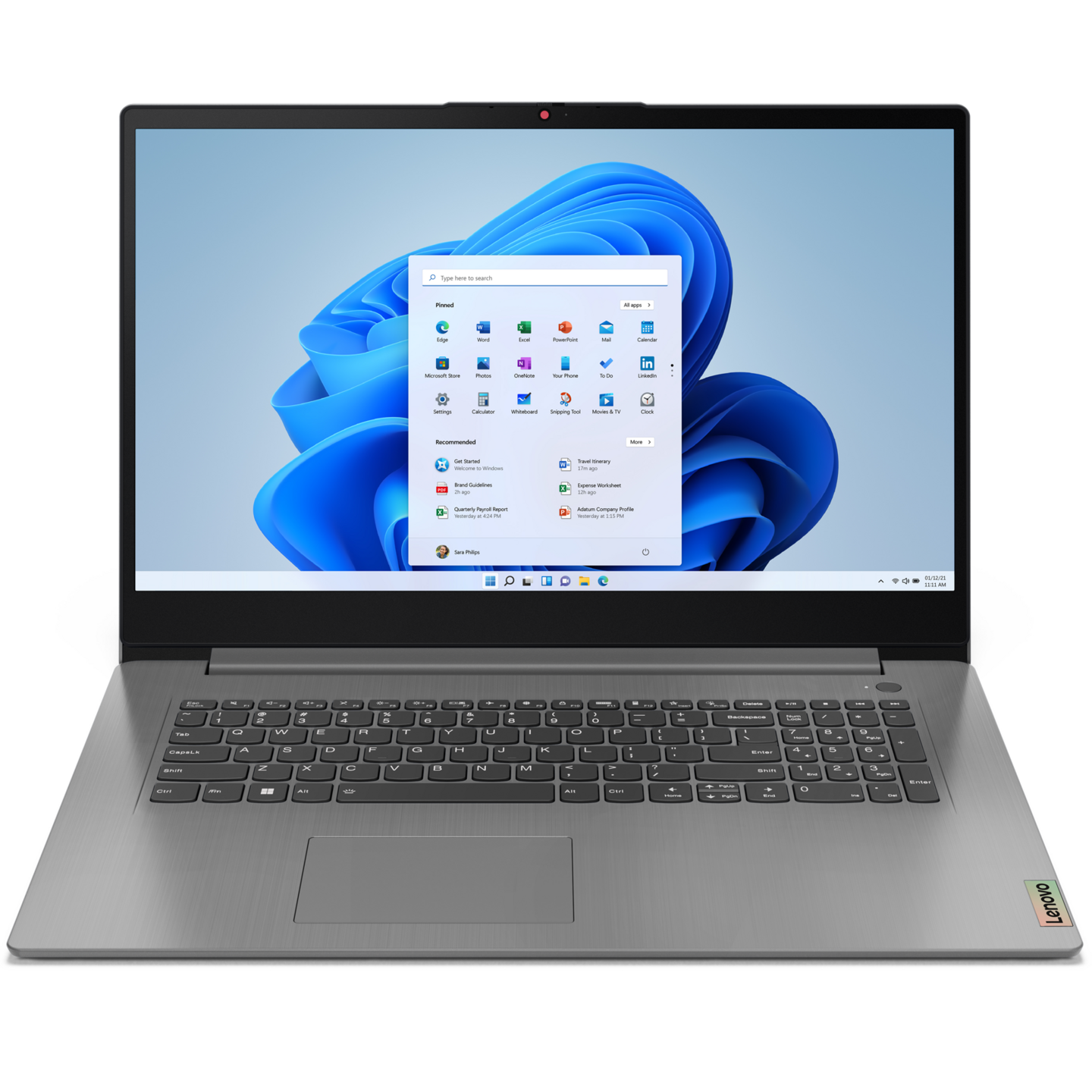Lenovo IdeaPad 3 17IAU7 17,3" -kannettava tietokone