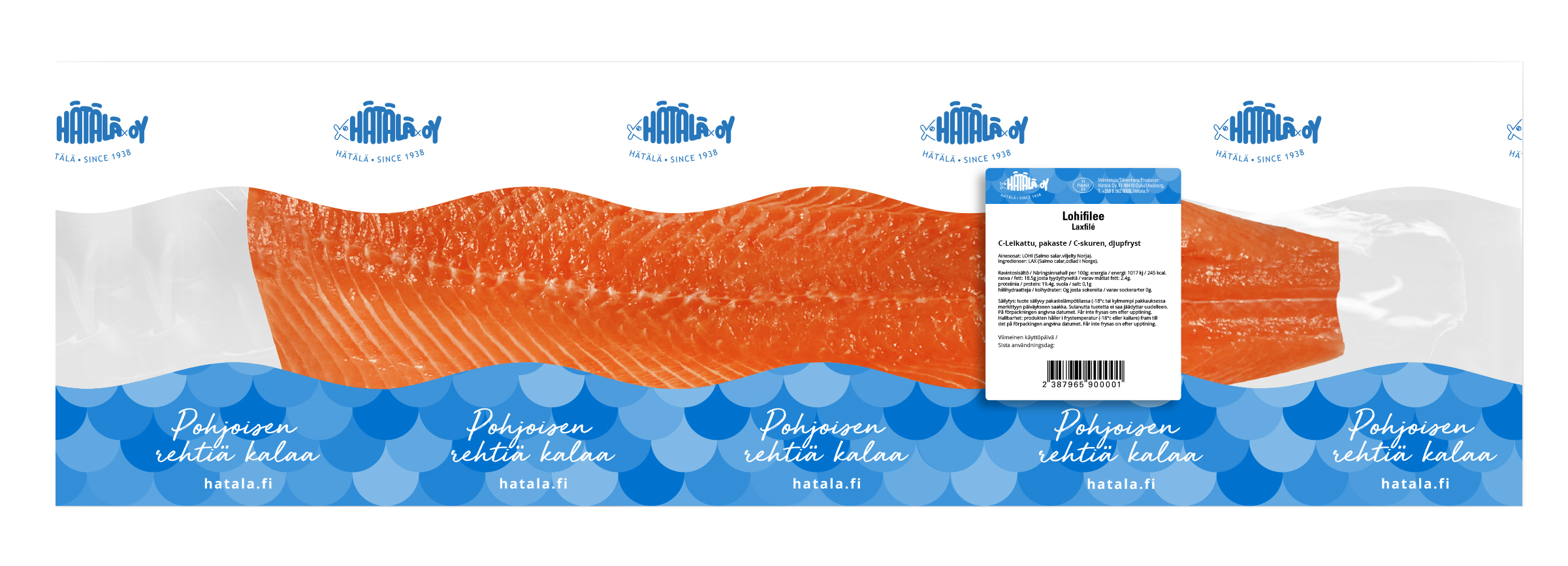 Hätälä lohifilee C-leikattu n. 1,5kg pakaste