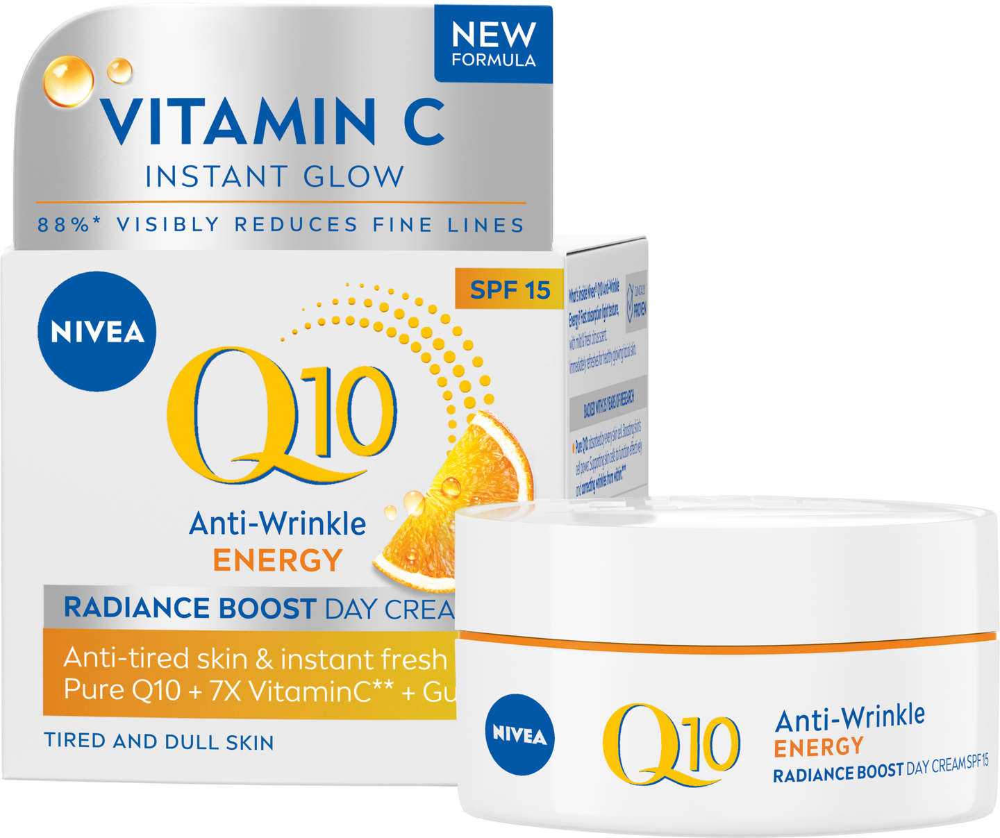 NIVEA 50ml Q10 Energy Radiance Boost Day Cream SK15 -päivävoide