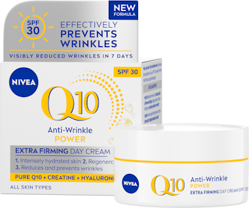 NIVEA 50ml Q10 Anti-Wrinkle Power Extra Firming Day Cream SPF30 -päivävoide