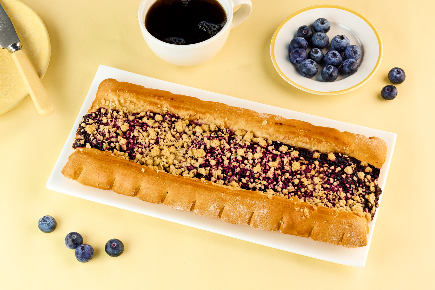 Oululainen Pullava Mustikkapiirakkapitko 300g