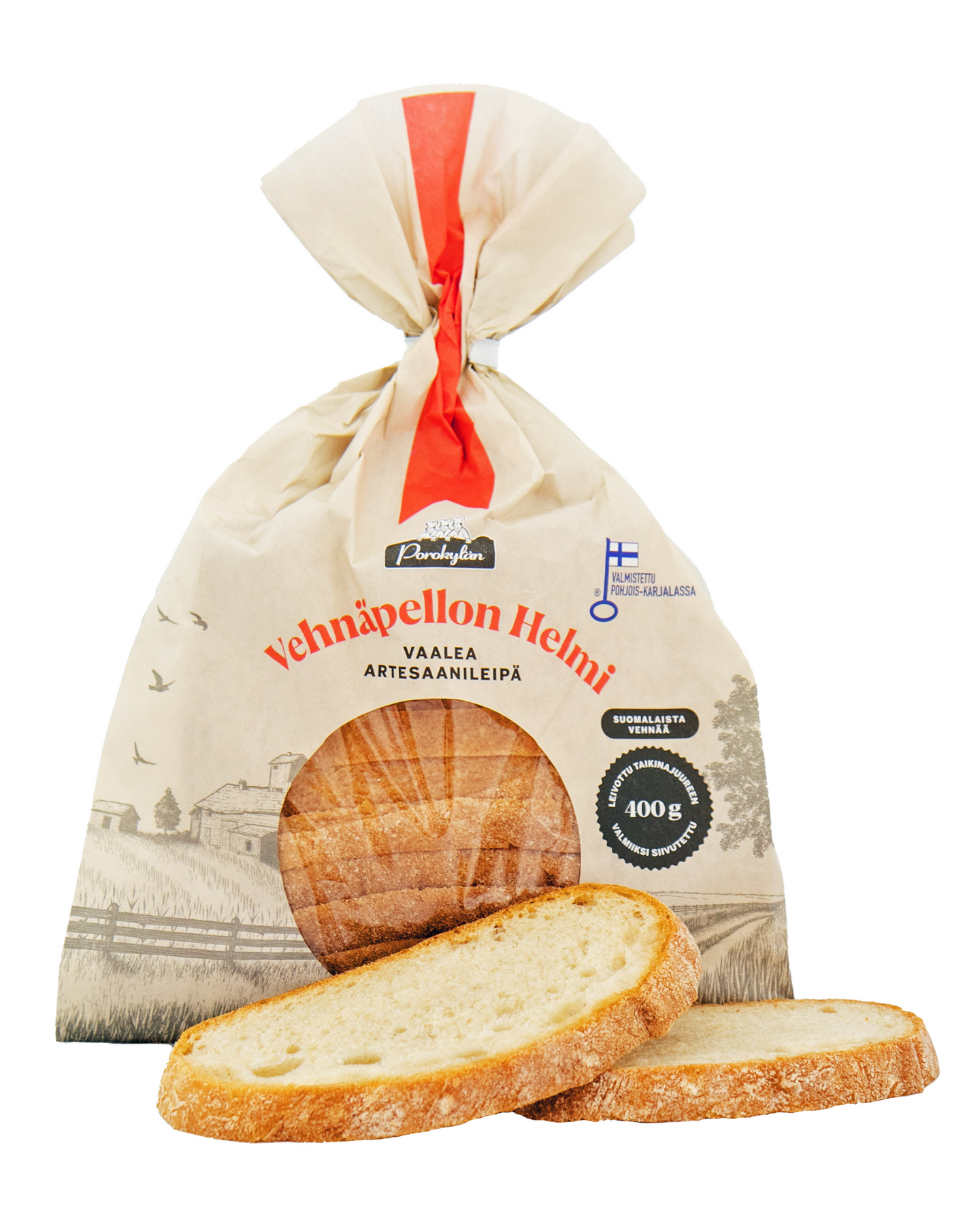 Porokylän Vehnäpellon Helmi 400 g vehnäleipä