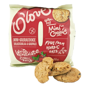 Porokylän O´love valkosuklaa-Karpalo cookie 150 g gluteeniton