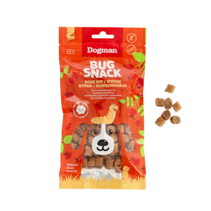 Dogman bug snack ruusunmarja 80g