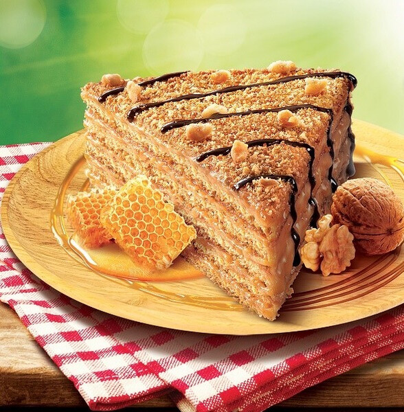 Reuter & Stolt Hunajakakku 800g leikkaamaton gluteeniton kypsäpakaste