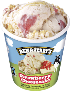 Ben & Jerry's jäätelö 465ml Strawberry Cheesecake