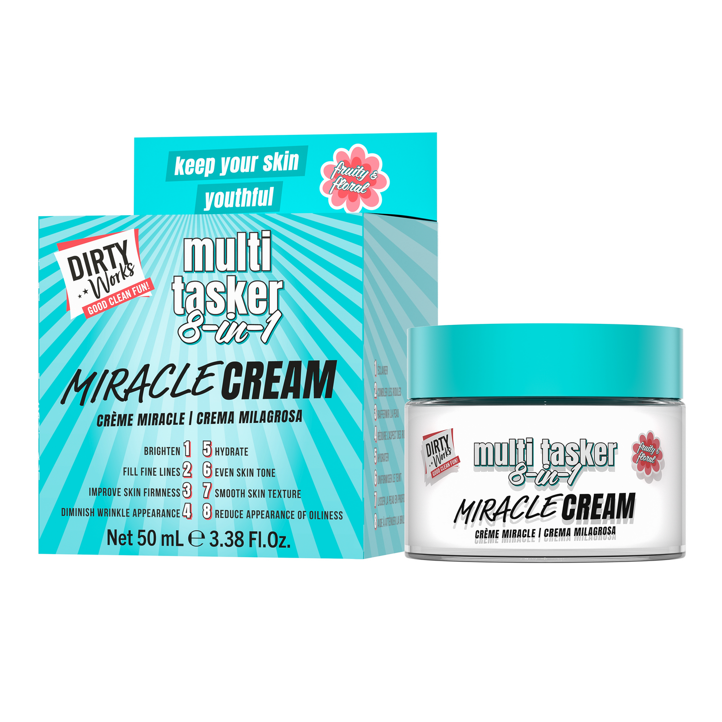 Dirty Works Multi Tasker 8-in-1 -ihmevoide 50 ml