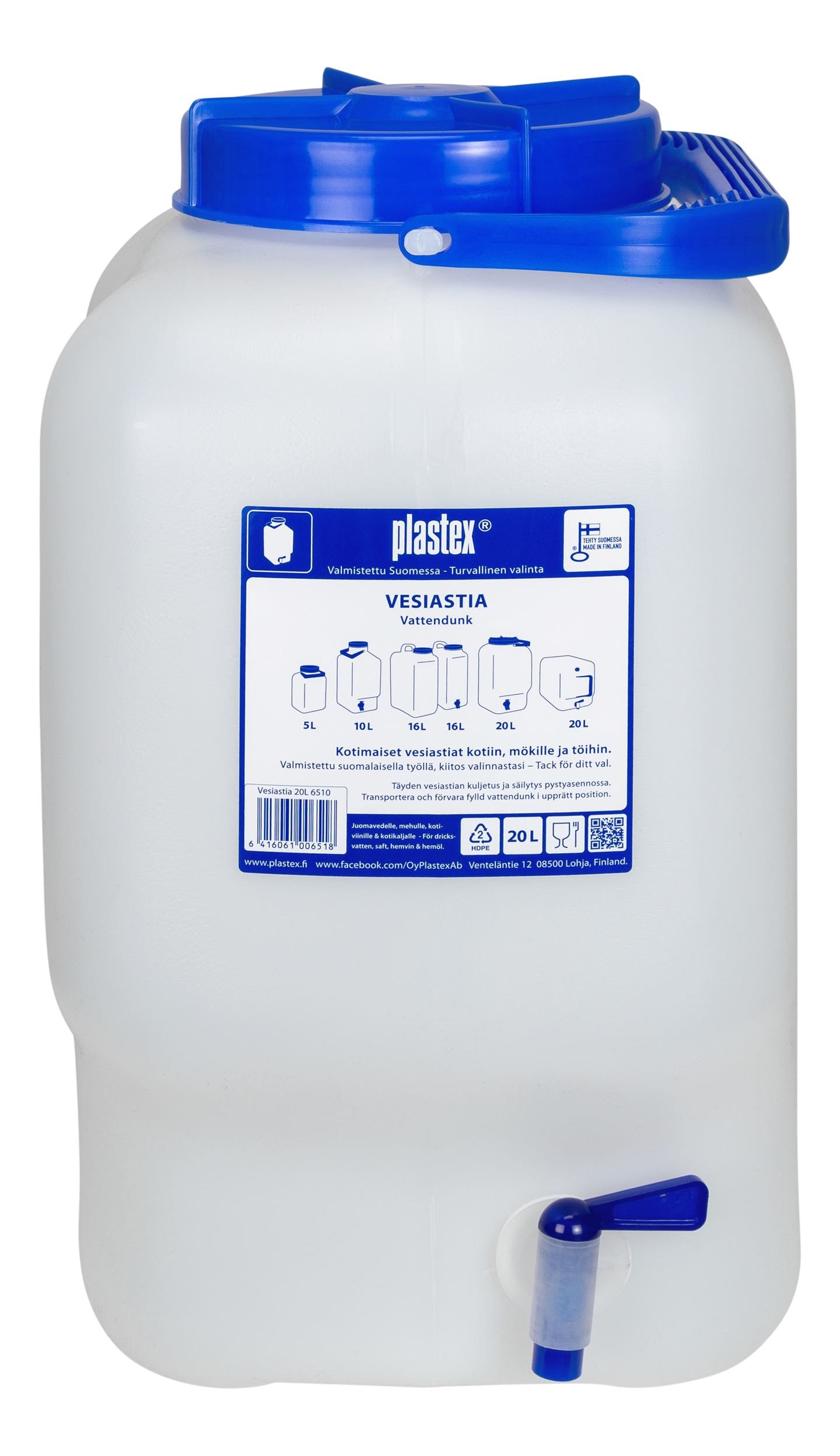 Plastex vesiastia hanalla 20 l