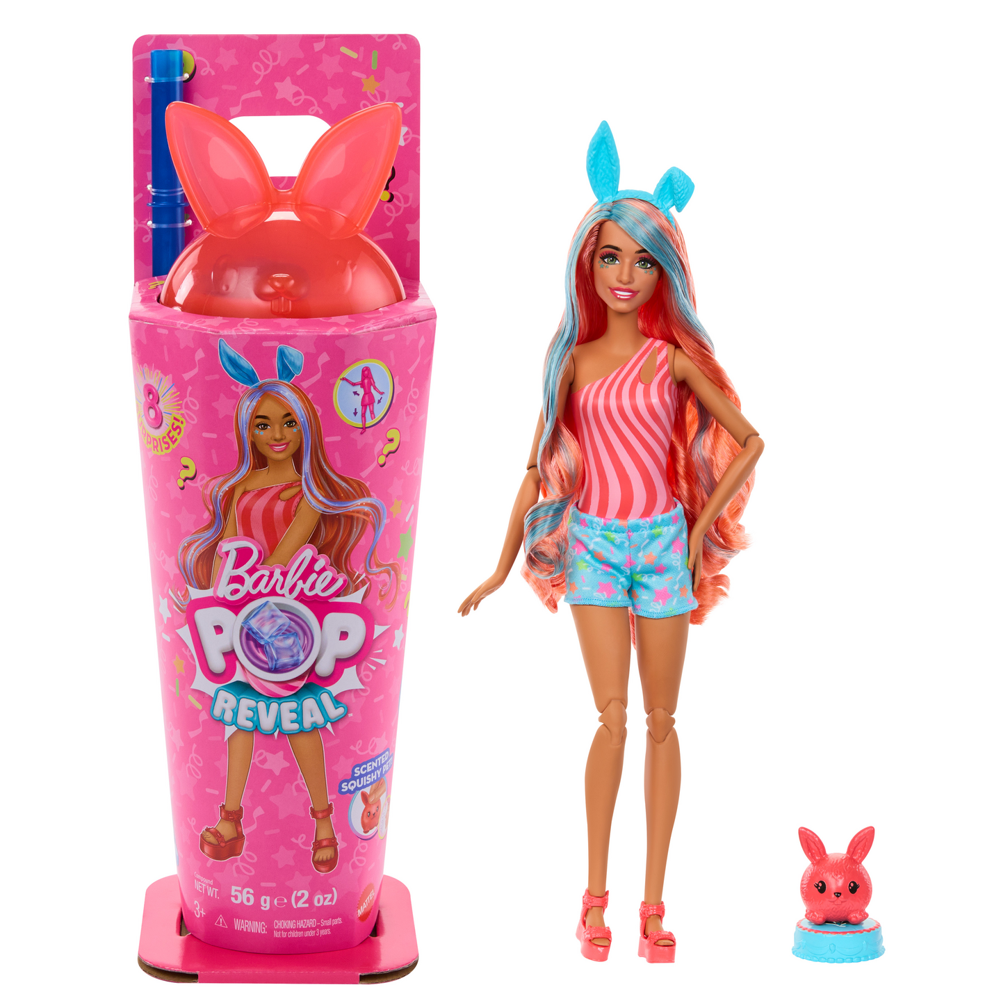 Barbie Pop Reveal Animal Party -muotinukke