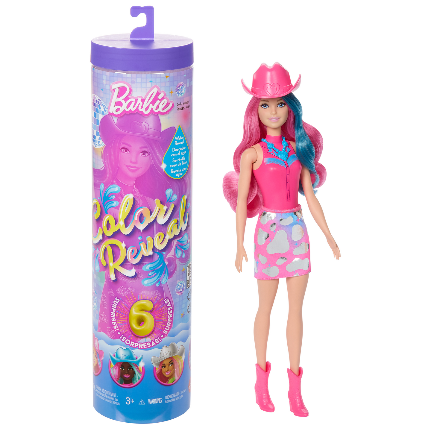 Barbie Color Reveal Disco Stars -yllätysnukke