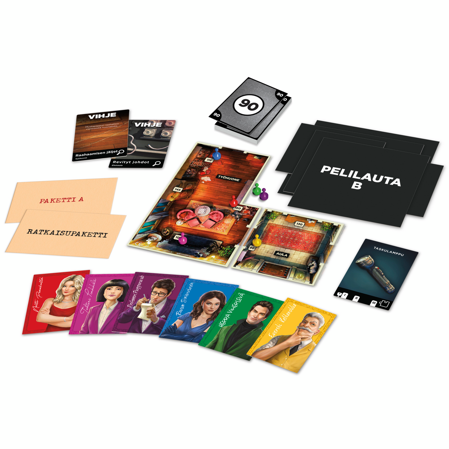 Cluedo Escape petos mustolan kartanolla -pakkohuonepeli (FI)