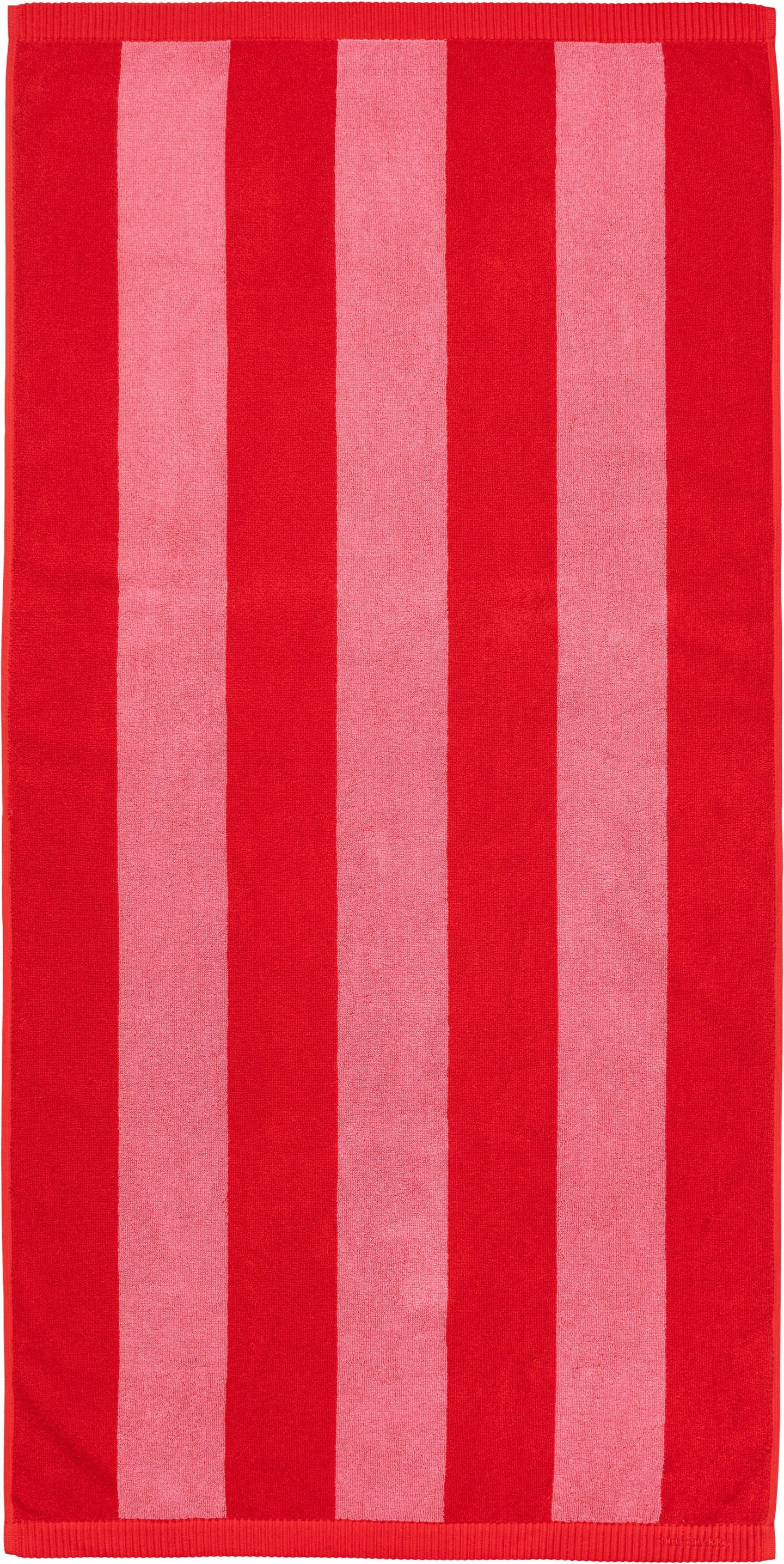 Marimekko Juhlaraita kylpypyyhe 70x140 cm vaaleanpunainen