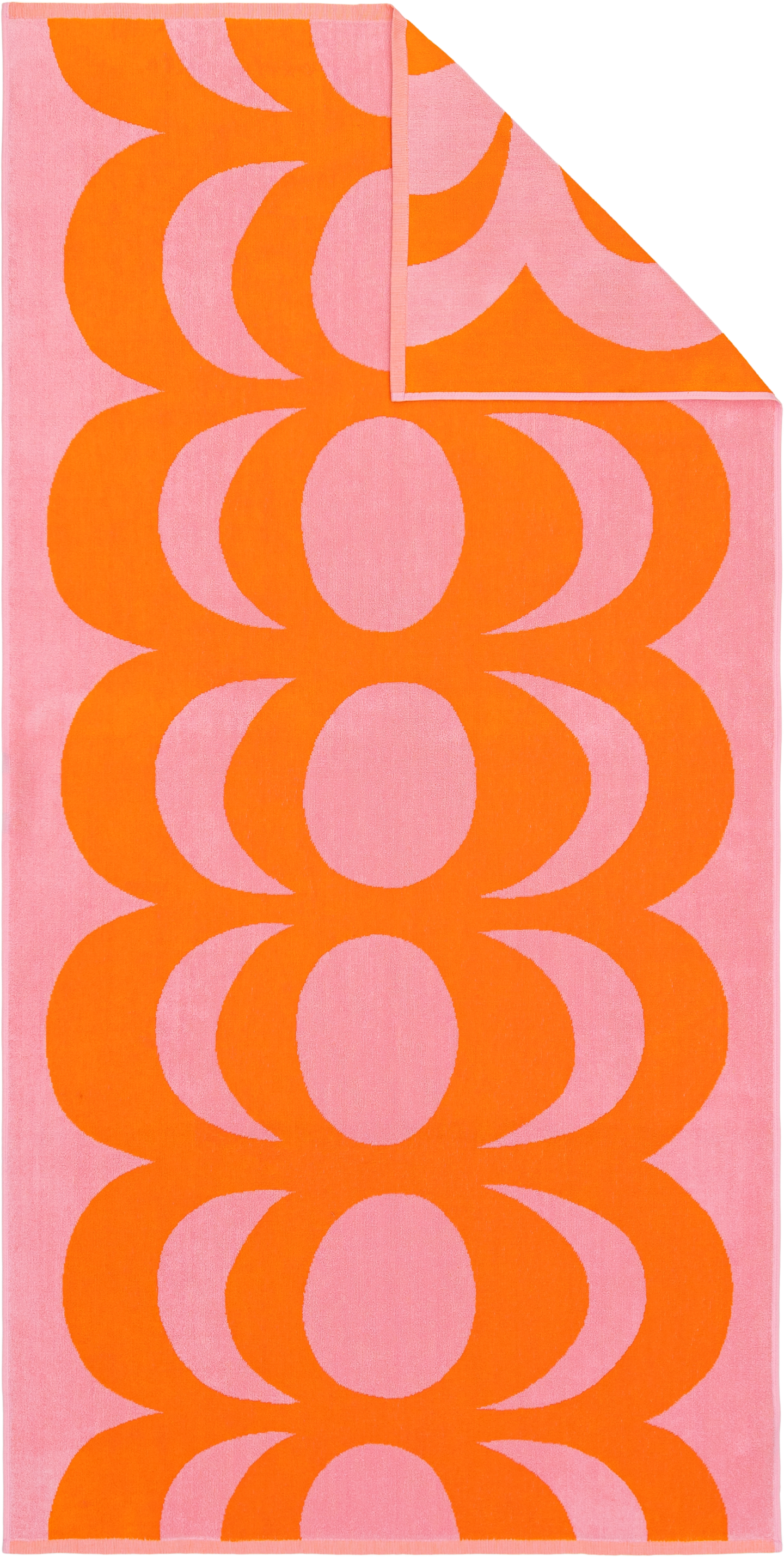 Marimekko Kaivo kylpypyyhe 82x160 cm pinkki-oranssi