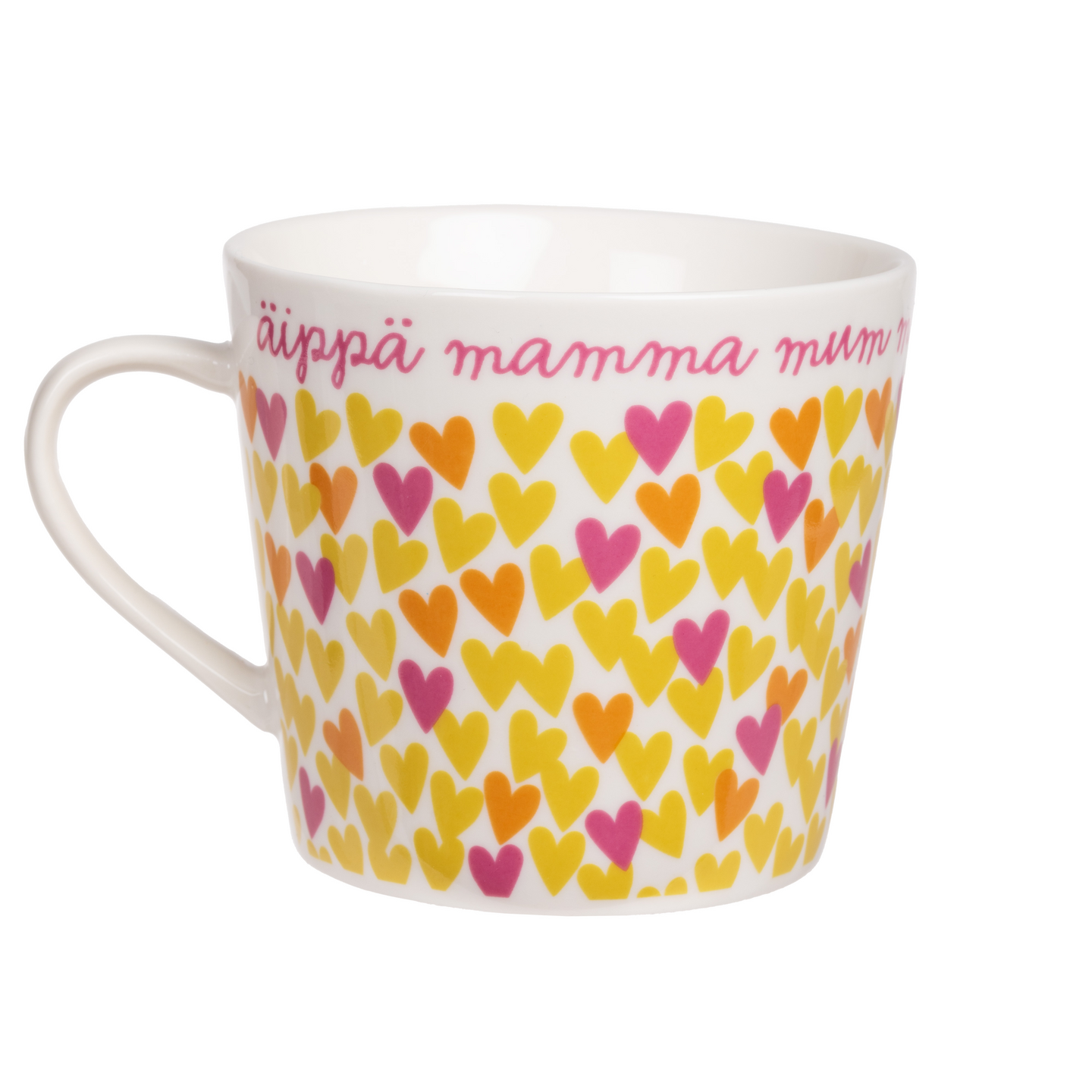 Martinex Koti äiti hertta muki 3,5 dl keltainen