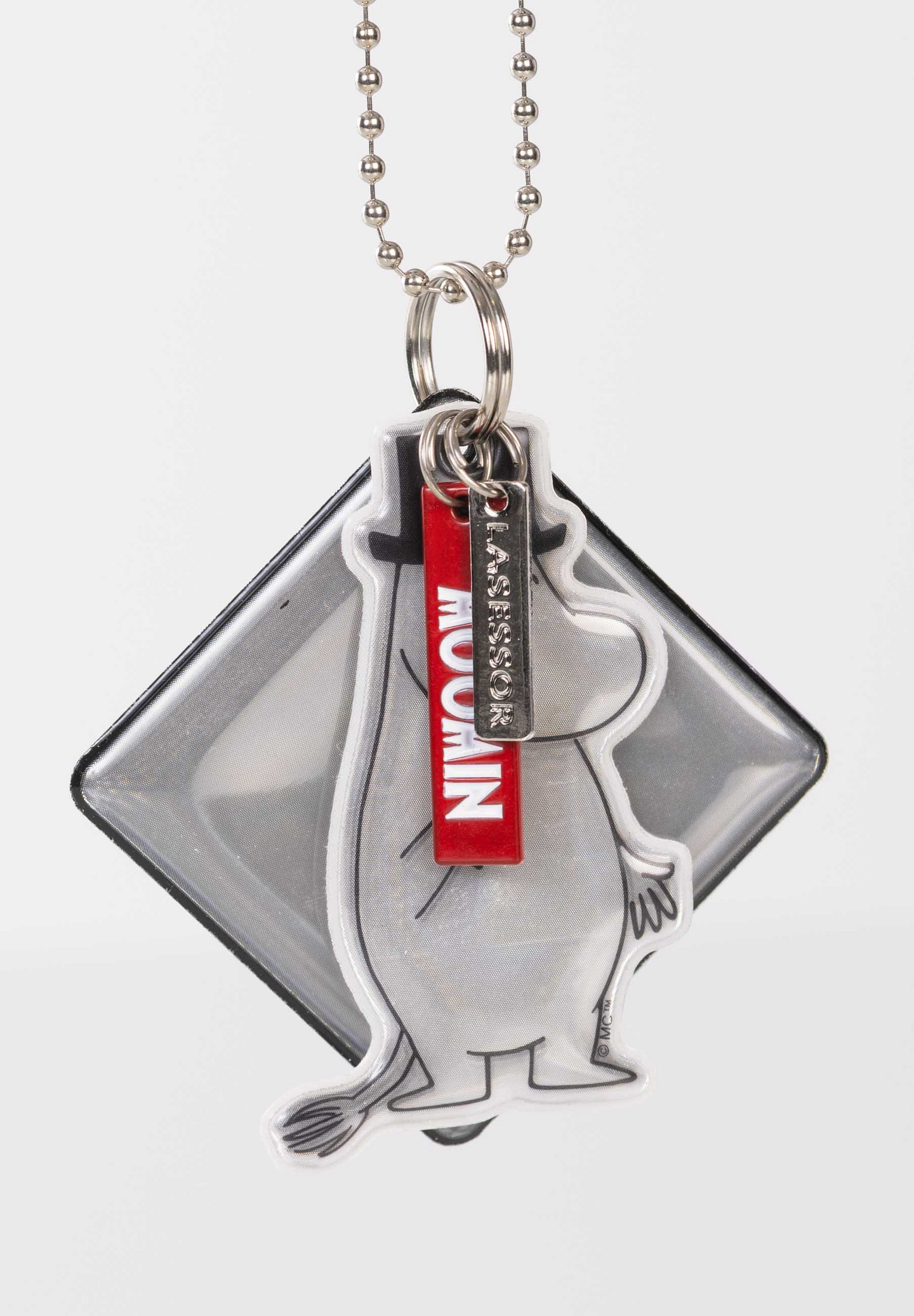 Lasessor X Moomin Design koruheijastin Muumipappa neliöllä