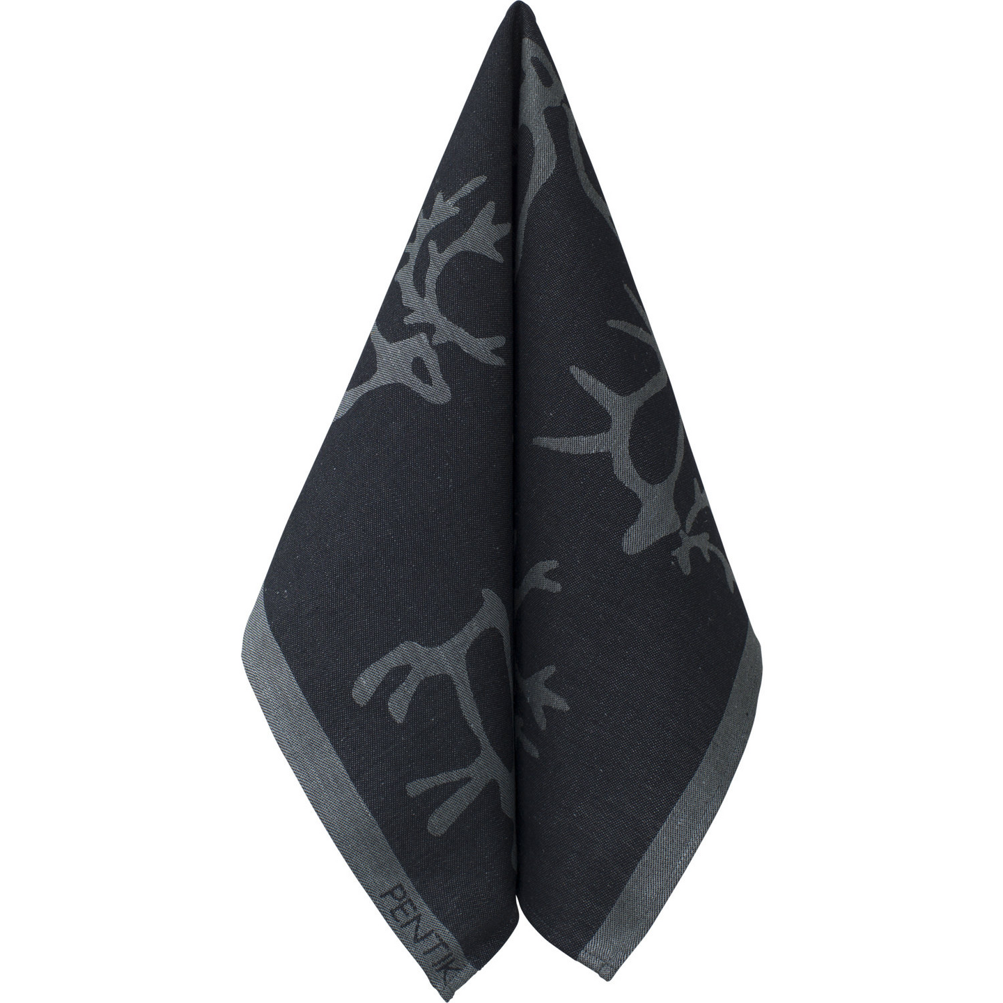 Pentik Saaga keittiöpyyhe 47x70 cm tummanharmaa