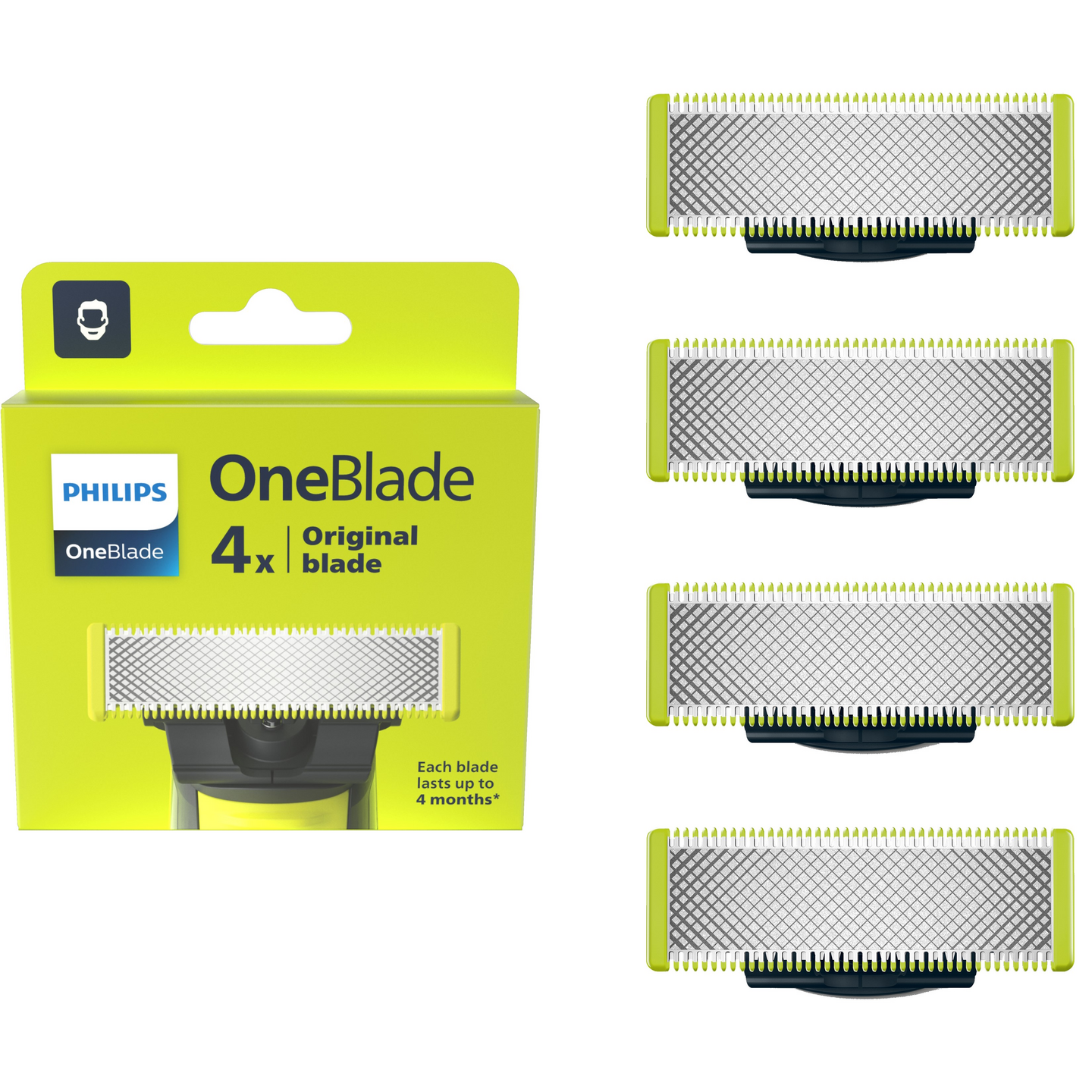 Philips OneBlade QP240/50 -vaihtoterä, 4 kpl
