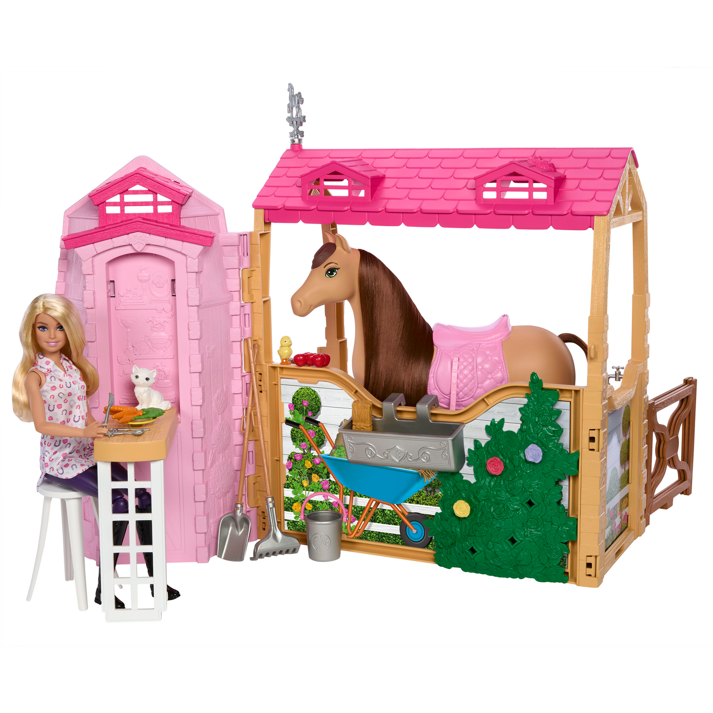 Barbie Ultimate Stable ratsutalli, nukke ja poni leikkisetti