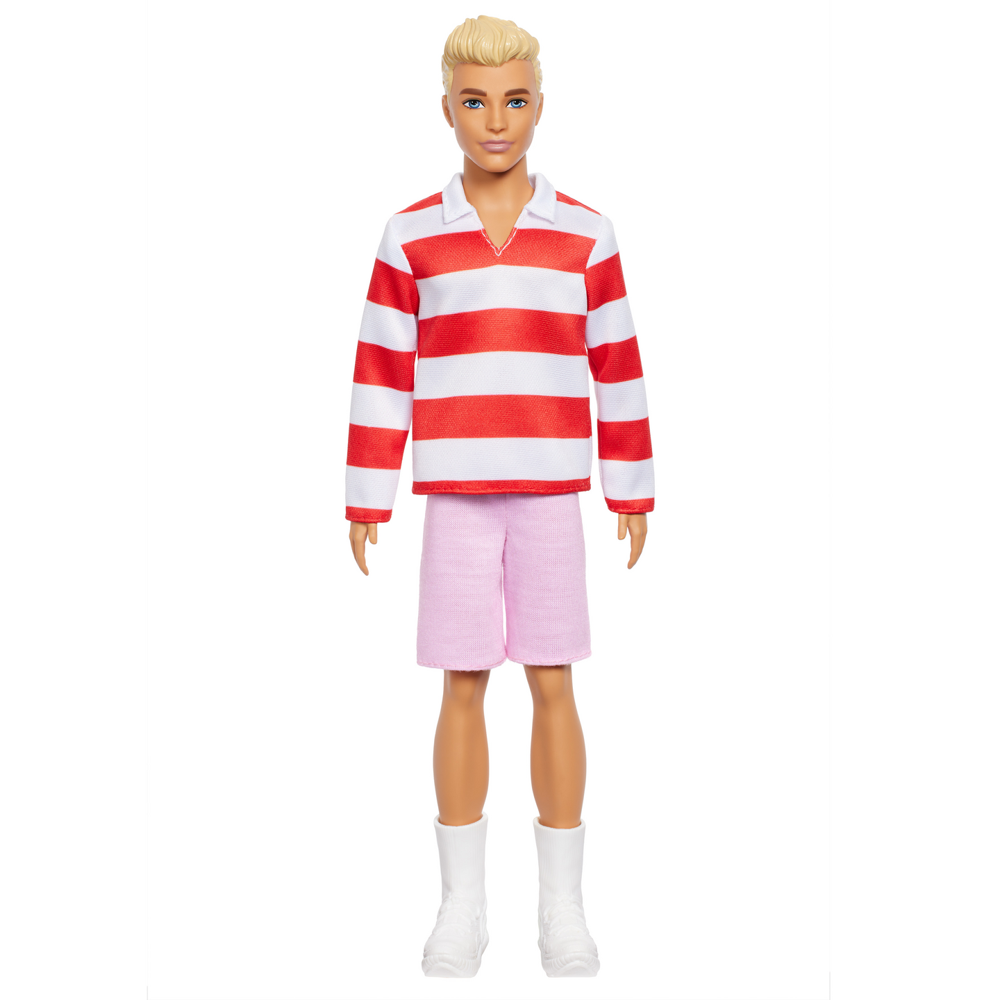 Barbie Ken Fashionista raidallisessa paidassa