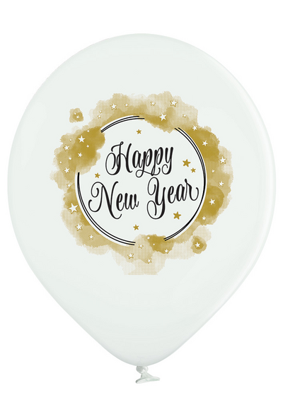 Ilmapallokeskus ilmapallo Happy New Year 30cm 6 kpl
