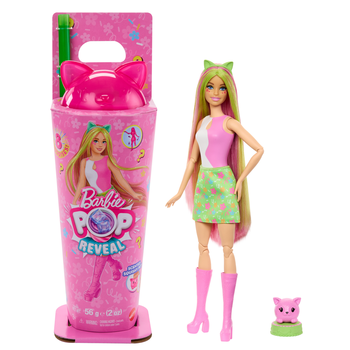 Barbie Pop Reveal Animal Party -muotinukke