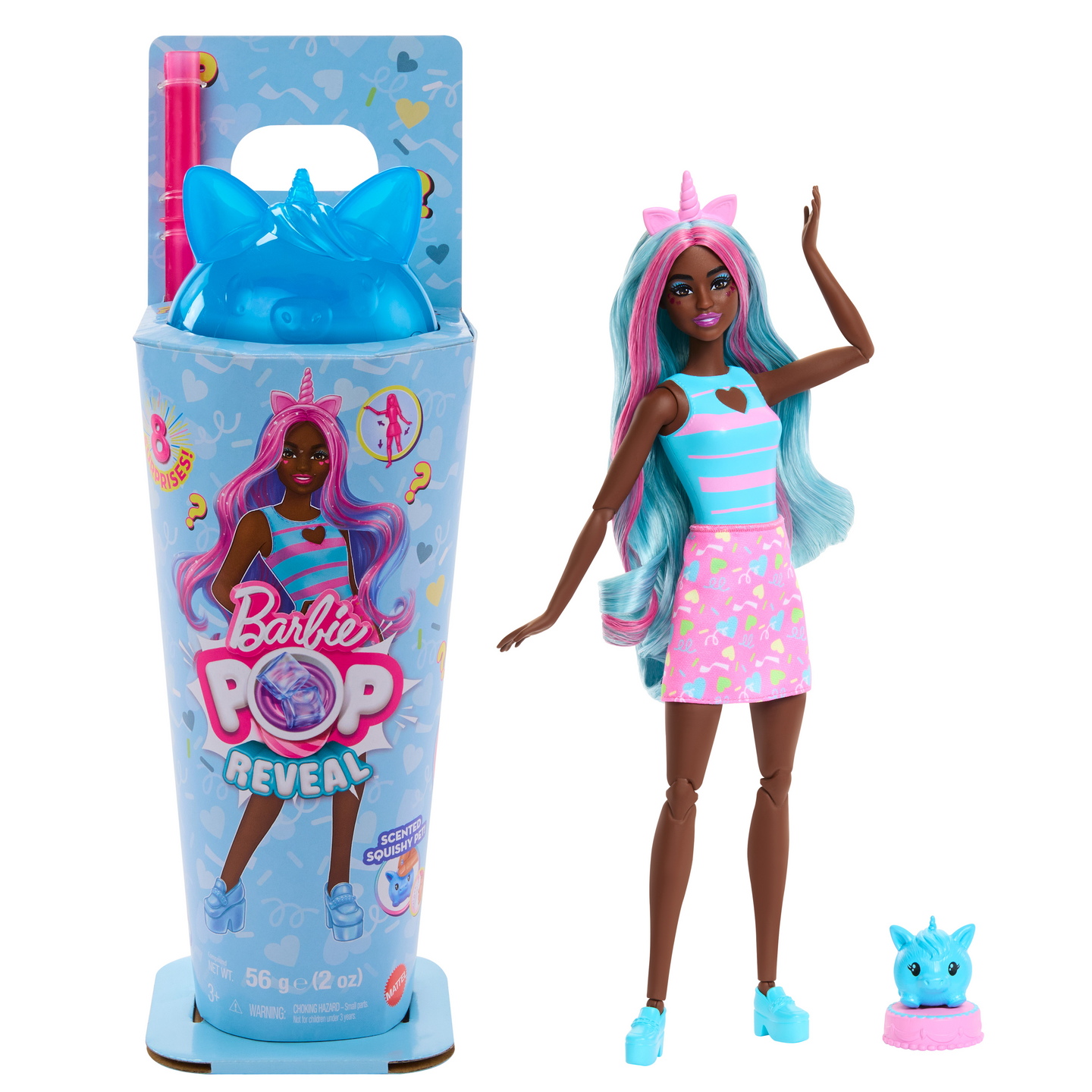 Barbie Pop Reveal Animal Party -muotinukke
