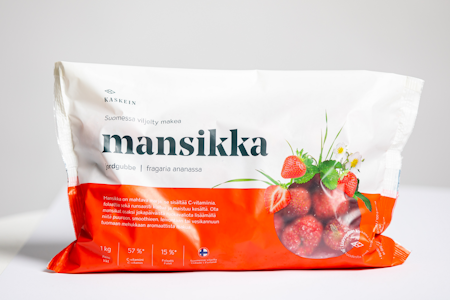 Kaskein suomalainen mansikka 1kg pakaste