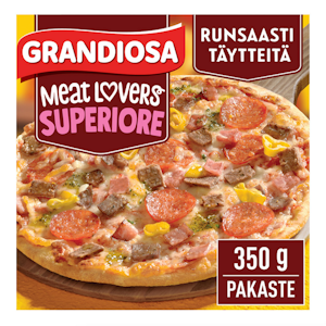 Grandiosa pizza Superiore for Meat Lovers 350g kiviuunipizza pakaste