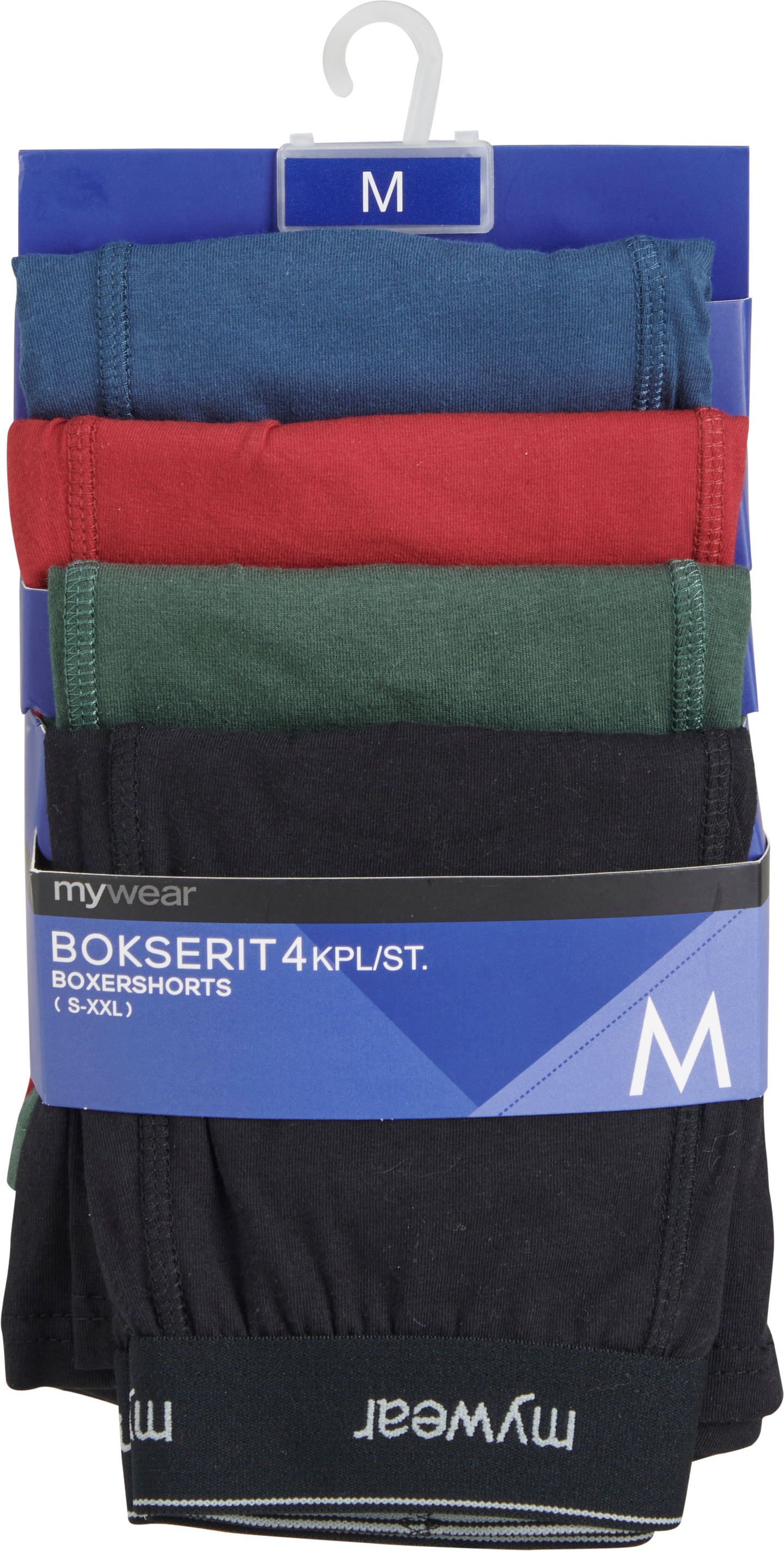 mywear miesten bokserit 4kpl/pkt, eri värejä