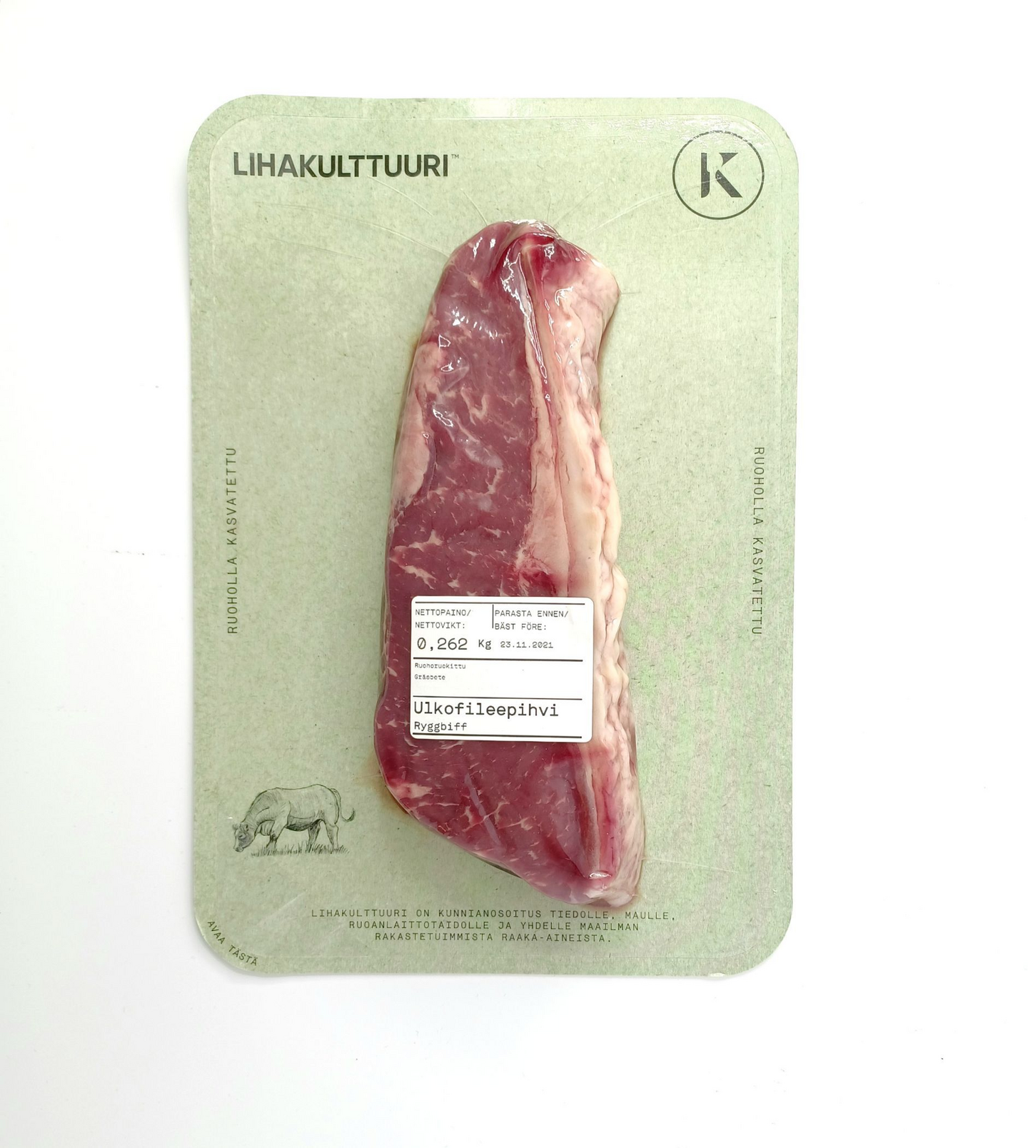 Lihakulttuuri Naudan ulkofileepihvi n.280g