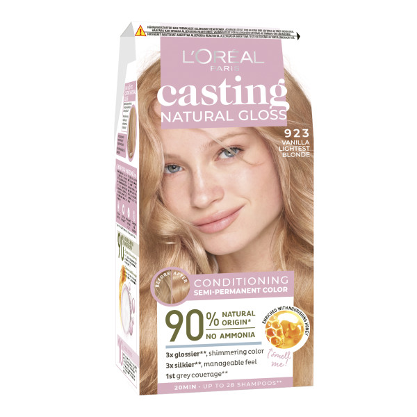 L'Oréal Paris Casting Natural Gloss 923 Light Blonde Sucre kevytväri 1kpl