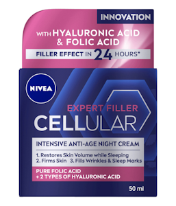 Nivea yövoide 50ml Cellular Hyaluron Filler Extra Firming Anti-Wrinkle Night Cream