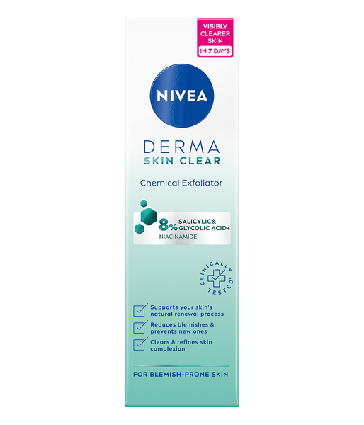 Nivea Kuorintavoide 40ml Derma Skin Clear Chemical Exfoliator -kemiallinen